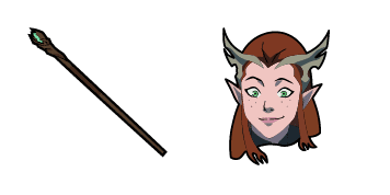 The Legend of Vox Machina Keyleth & Staff Cursor Pack