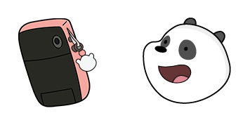 We Bare Bears Panda Bear & Phone Cursor Pack