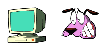 Courage the Cowardly Dog Courage & Computer Cursor Pack