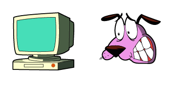 Courage the Cowardly Dog Courage & Computer cute cursor