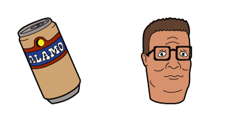 King of the Hill Hank & Alamo Beer Cursor Pack