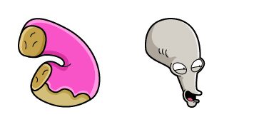 American Dad Roger & Donut Cursor Pack