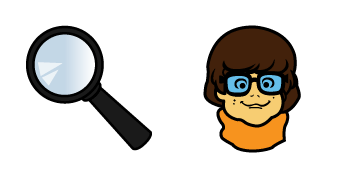 Scooby Doo Velma Dinkley & Magnifying Glass cute cursor