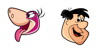The Flintstones Fred & Dino cute cursor