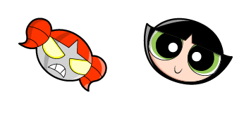 The Powerpuff Girls Buttercup & Dynamo Cursor Pack