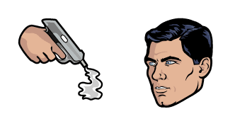 Archer Sterling & Walther PPK Animated cute cursor