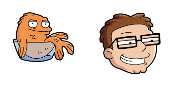 American Dad Klaus Heisler & Steve Smith Cursor Pack