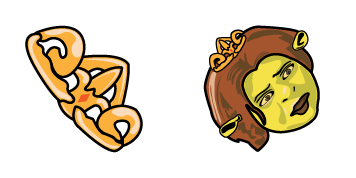 Shrek Princess Fiona & Crown Cursor Pack