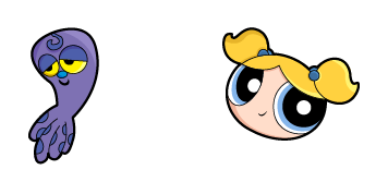 The Powerpuff Girls Octi & Bubbles Cursor Pack