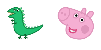 Peppa Pig George Pig & Mr. Dinosaur Cursor Pack