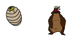 The Angry Beavers Barry Bear & Hive Cursor Pack