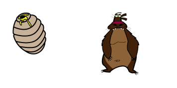 The Angry Beavers Barry Bear & Hive cute cursor