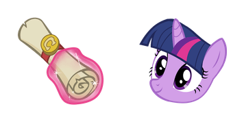 MLP Twilight Sparkle & Scroll Cursor Pack