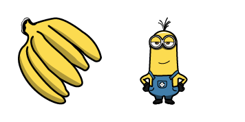 Minions Kevin & Bananas cute cursor