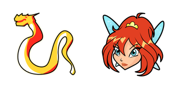 Winx Bloom & Dragon Flame Cursor Pack