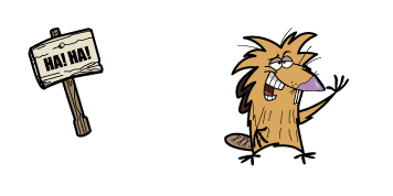 The Angry Beavers Norbert Foster Beaver & Plate Cursor Pack