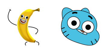 TAWOG Banana Joe & Gumball Watterson Cursor Pack