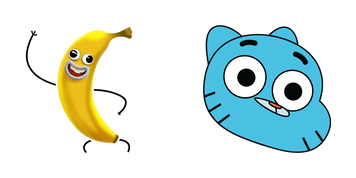 TAWOG Banana Joe & Gumball Watterson cute cursor