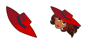 Carmen Sandiego & Hat Cursor Pack