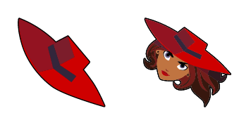 Carmen Sandiego & Hat cute cursor