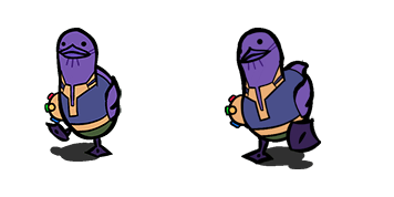 Walking Duck Thanos Meme Animated cute cursor