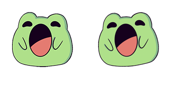 Cute Frog Pop Cat Meme Cursor Pack