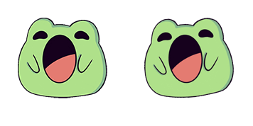 Cute Frog Pop Cat Meme Animated