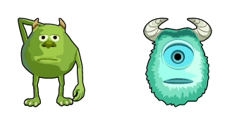 Mike Wazowski-Sulley Face Swap Meme Cursor Pack