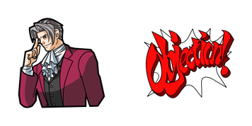 Paquete de Cursores Phoenix Wright Ace Attorney Objection! Meme