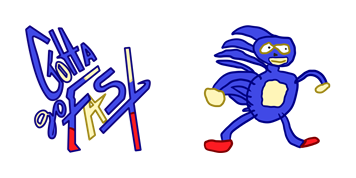 Gotta Go Fast Sanic Meme Cursor Pack