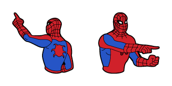 Spider-Man Pointing at Spider-Man Meme Cursor Pack