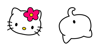 Hello Kitty & Goodbye Kitty Meme Cursor Pack