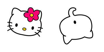 Hello Kitty & Goodbye Kitty Meme cute cursor