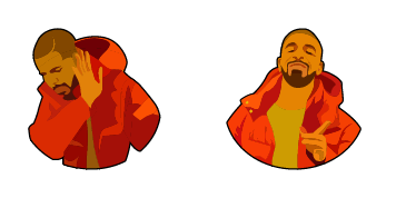 Drakeposting Meme Cursor Pack