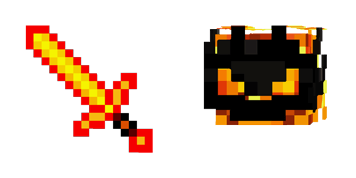Minecraft Fire Sword & Fire Demon