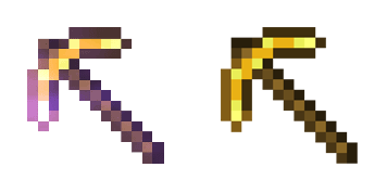 Paquete de Cursores Minecraft Enchanted Golden Pickaxe