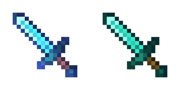 Minecraft Enchanted Diamond Sword Animated