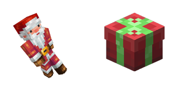 Paquete de Cursores Minecraft Santa Skin & Gift