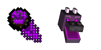 Paquete de Cursores Minecraft Dragon Fireball & Ender Dragon