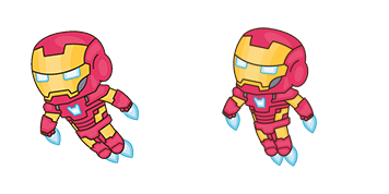 Flying Iron Man Chibi Animated