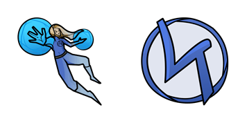 Invisible Woman & Logo Cursor Pack