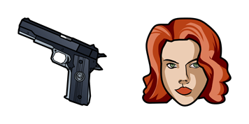 Black Widow & S.H.I.E.L.D. 45 Cal. Pistol