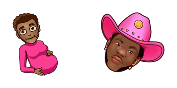 Lil Nas X & Pregnant Man Emoji Cursor Pack