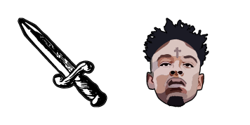 Paquete de Cursores 21 Savage & Issa Knife Tattoo