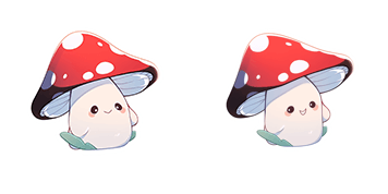 Cute Fly Agaric Jumping Cursor Pack