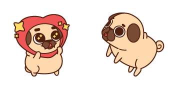 Kawaii Puglie Pug Animated