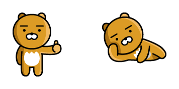 Kakao Friends Ryan Thumbs Up Cursor Pack