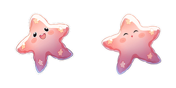 Cute Pink Starfish Animated