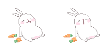Sleeping Bunny Pixel Animated