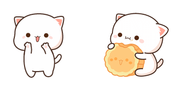 Peach Eating Goma Cookie Cursor Pack